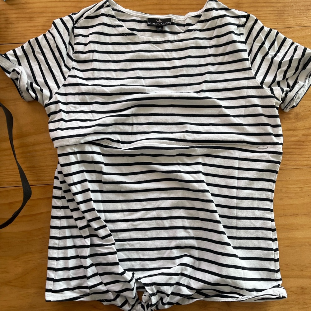 Nursing Queen Striped And Solid Tops Collection - image 3